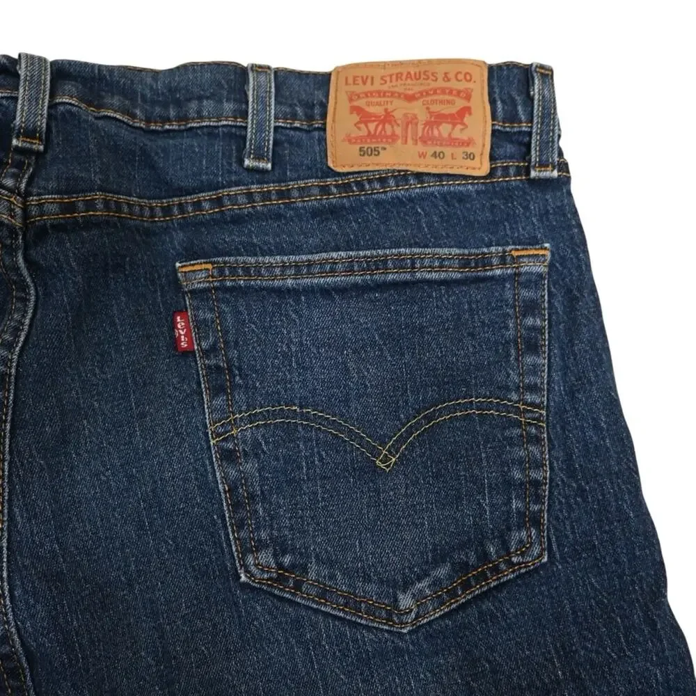 Levi's Mens 505 Straight Leg Jean 40x30